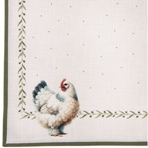 Serwetki Clayre & Eef BYC43 – 6 szt., 40x40 cm, beżowo-brązowe