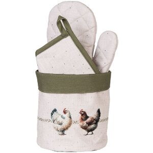 Koszyk na chleb Clayre & Eef Ø15x16 cm, beżowo-brązowy