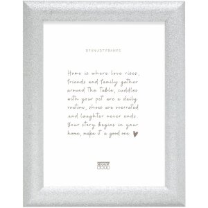 Ramka drewniana Deknudt S97DD7 – srebrna, szkło klarowe, 13x18–40x60 cm