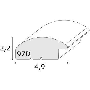 Ramka drewniana Deknudt S97DD7 – srebrna, szkło klarowe, 13x18–40x60 cm