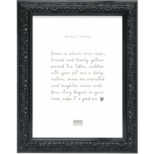 Rama drewniana Deknudt S996K – biała/czarna, szkło...