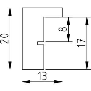 Effect Ramka Drewniana Neonowo-Pomarańczowa 25x50 z Muzealnym Szkłem