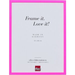 Rama z drewna neon-pink 40x40 cm z szkłem akrylowym...