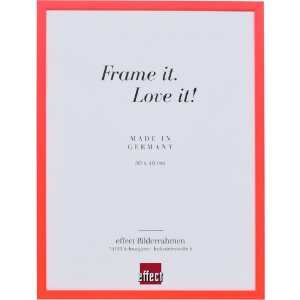 Ramka na zdjęcia z drewna, profil neonczerwony 29,7x42 cm...