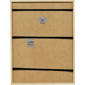 Rama z drewna neonowo-żółta 20x28 cm z szkłem kryształowym