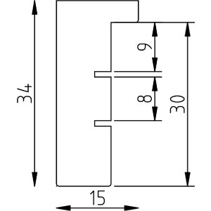 Ramka na zdjęcia z drewna dębowego 25x50 cm z szkłem akrylowym – Effect