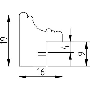 Ramka na zdjęcia z drewna shabby chic 10x15 cm, brązowa z szkłem akrylowym