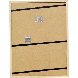 Ramka na zdjęcia z drewna Effect Profil 2440, biała, 25x60 cm, szkło antyrefleksowe