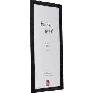 Ramka na zdjęcia drewniana profilowa 2440 czarna 25x60 cm z szkłem akrylowym