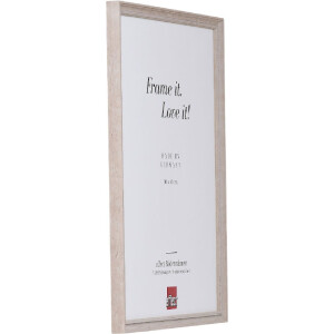 Ramka na zdjęcia z drewna Profil 2440, jasnobrązowa, z szkłem kryształowym 13x13 cm