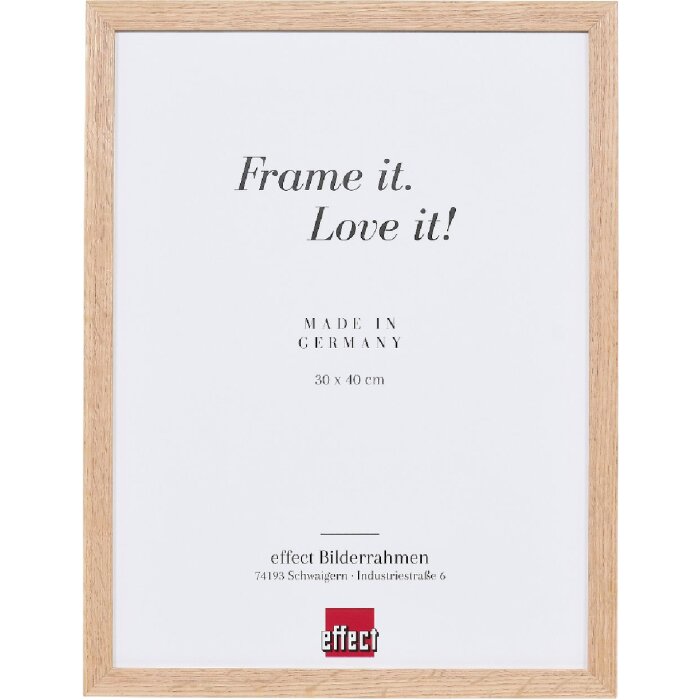 Lustro drewniane z profilem 24x30 cm, brzoza, nieobrobiony pas