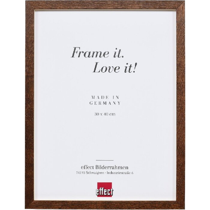 Ramka na zdjęcia Effect Profil 2430, orzechowy, 60x80 cm, z szkłem akrylowym i podkładką