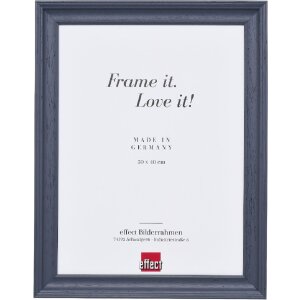 Lustro ścienne z ramą drewnianą 40x60 cm, szare –...