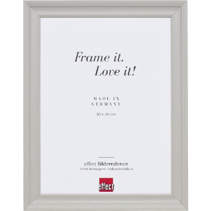 Lustrzane drewniane wersje Effect Spiegel Profil 2420, 40x50 cm, jasnoszary