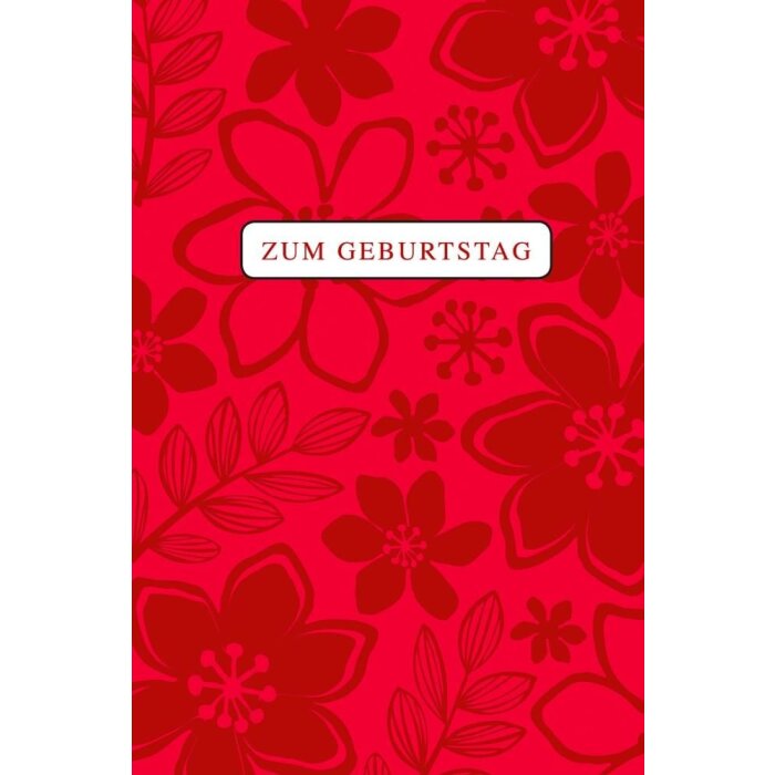 Kartka urodzinowa Kwiaty na całej powierzchni