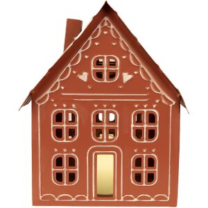 Figurka do zawieszania w kształcie domu z LED, ciepłe...