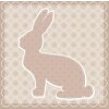 Serwetki papierowe Bunny taupe 33x33 cm