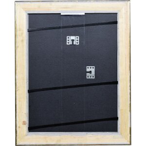 Ramka na zdjęcia z drewna Effect Profil 95, czarna, 60x90 cm, z szkłem muzealnym