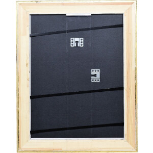 Ramka na zdjęcia z drewna Profil 95, złota, 25x80 cm, szkło muzealne