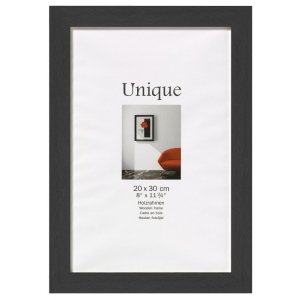 30x45 Unique 5 Black Wood Frame