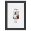 30x45 Unique 5 Black Wood Frame