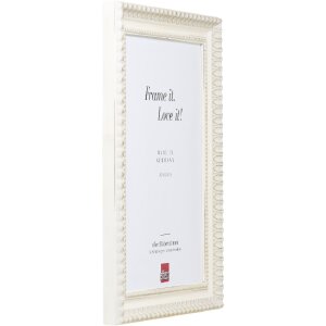 Rama drewniana Profil 56 biała 25x35 cm z szkłem muzealnym UV 70%