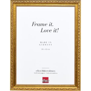 Ramka na zdjęcia z drewna w stylu barokowym, antyk złoty,...