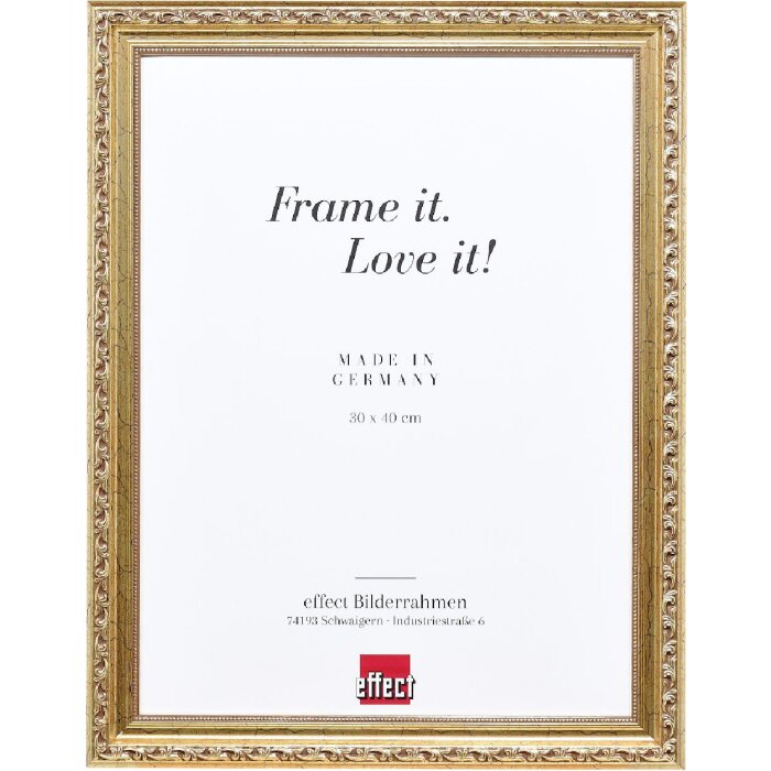 Ramka na zdjęcia z drewna w stylu barokowym, antik srebrny, 10x10 cm, szkło akrylowe