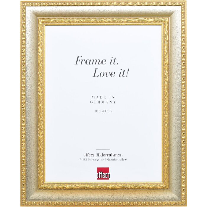 Ramka na zdjęcia Profil 31 z drewna naturalnego, szkło muzealne 7x10 cm, srebrna