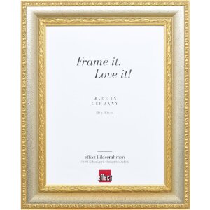 Ramka na zdjęcia z drewna Profil 31, 61x91,5 cm, srebrna – barokowy styl, szkło akrylowe