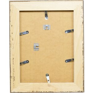 Ramka na zdjęcia z drewna Profil 31, 61x91,5 cm, srebrna – barokowy styl, szkło akrylowe