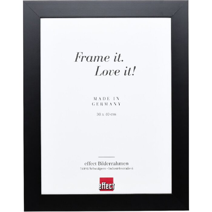 Ramka na zdjęcia Effect Profil 30, czarna, z szkłem antyrefleksowym 10,5x14,8 cm