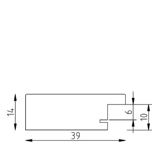 Ramka na zdjęcia z drewna Effect, profil 30, biała, 45x60 cm, szkło antyrefleksowe