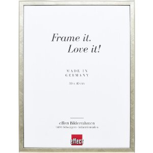 Ramka na zdjęcia z drewna solidnego, profil 29, srebrna, szkło muzeum 25x50 cm