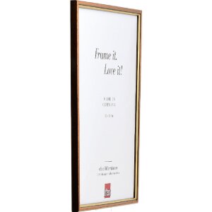 Ramka na zdjęcia Effect Profil 23, miodowa, 25x50 cm, z szkłem muzealnym