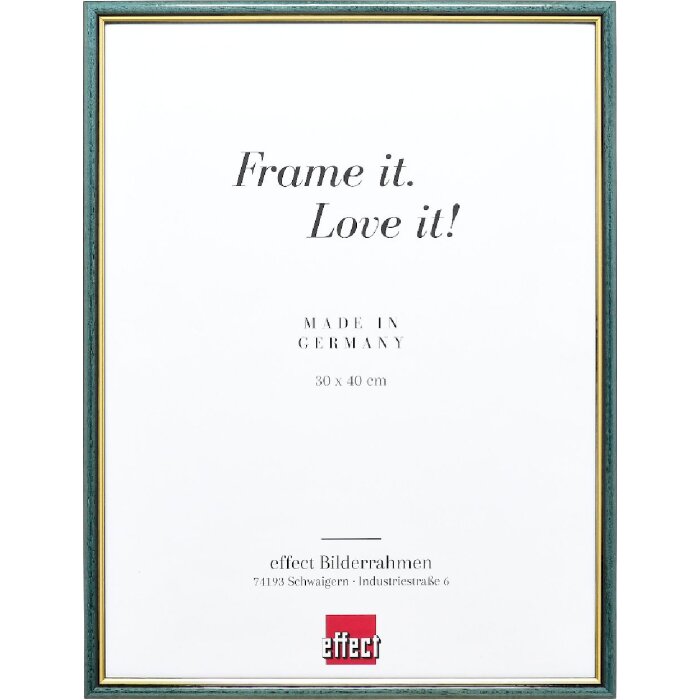 Ramka na zdjęcia z drewna Effect Profil 23, 25x50 cm, szkło muzealne