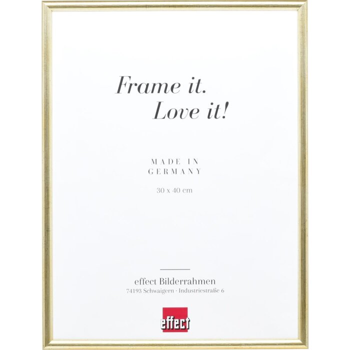 Ramka na zdjęcia z drewna Effect, profil 20, srebrna, 25x50 cm, szkło akrylowe