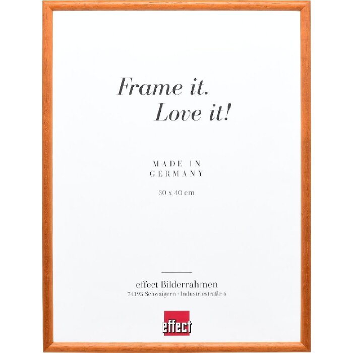 Ramka na zdjęcia z drewna nusbaum 40x60 cm z szkłem antyrefleksyjnym