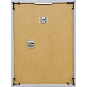 Rama plastikowa Effect 10x10 cm srebrna z szkłem muzealnym