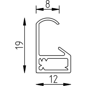 Ramka na zdjęcia 10x15 cm, różowa z szkłem akrylowym, profil ART