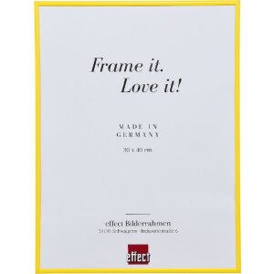 Ramka na zdjęcia 13x13 cm, żółta z szkłem antyrefleksyjnym, marki Effect