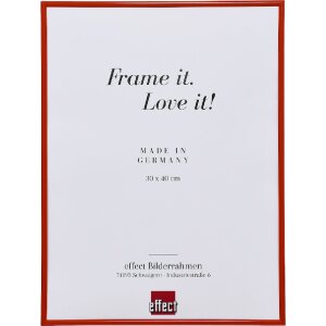 Ramka na zdjęcia z plastiku 10x10 cm, czerwona z szkłem antyrefleksyjnym – Effect