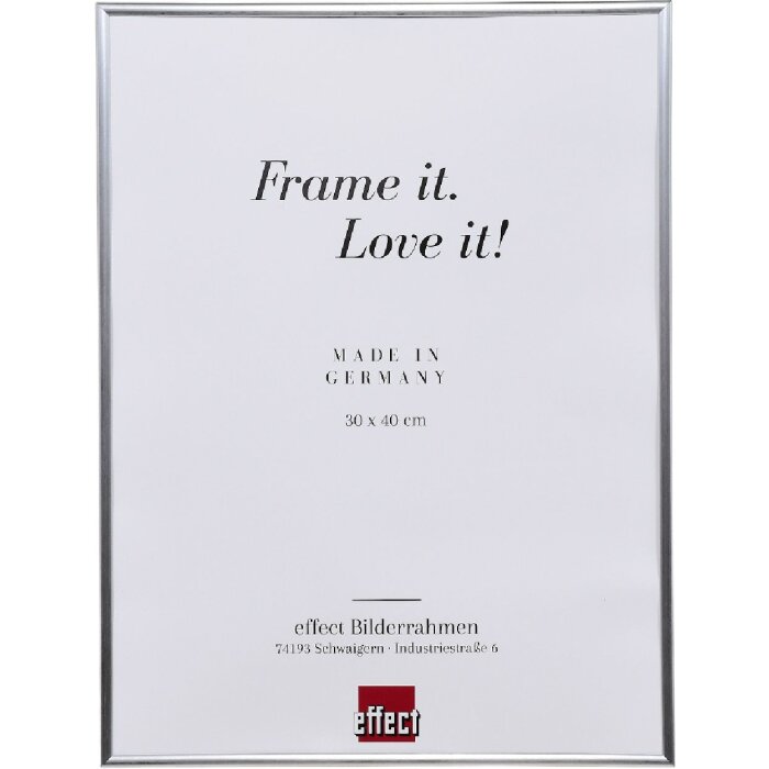 Effect – ramka na zdjęcia 10x10 cm, srebrna z szkłem normalnym