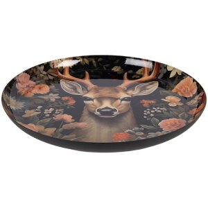 Miska dekoracyjna Clayre & Eef, czarno-brązowa,...