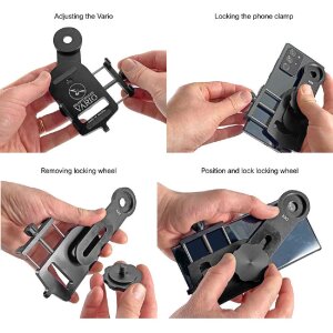 Adapter Vario Smartoscope dla Kowa z ramą optyczną K30 – czarny, 30 mm