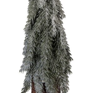 Clayre & Eef 50837 Künstlicher Weihnachtsbaum Grün-Weiß Ø 18x57 cm