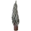 Clayre & Eef 50837 Künstlicher Weihnachtsbaum Grün-Weiß Ø 18x57 cm