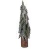 Clayre & Eef 50837 Künstlicher Weihnachtsbaum Grün-Weiß Ø 18x57 cm