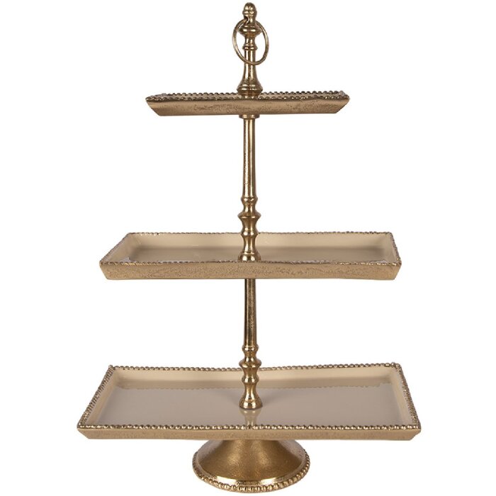 Clayre & Eef 6AL0083 Etagere 34x17x50 cm gold vier Stufen
