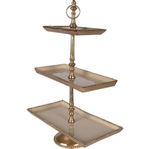 Clayre & Eef 6AL0083 Etagere 34x17x50 cm gold vier...